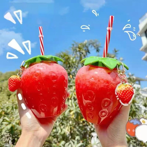 10 Piezas Taza Para Beber Frutas Botellas De Agua De Dibujos