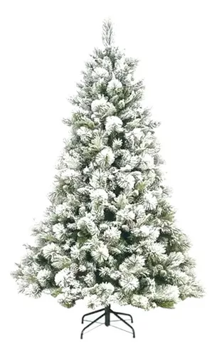 Árvore De Natal Pinheiro Neve Nevada Cactos 1,5m 62 Galhos