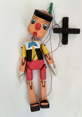 Imagen 1 de 7 de Marioneta De Pinocho De 30 Cm.