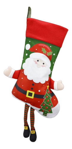 Calcetín Navideño, Bolsa De Regalo Para Dulces, Calcetín