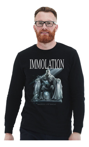 Polera Ml Immolation Majesty And Decay Metal Impresión Direc