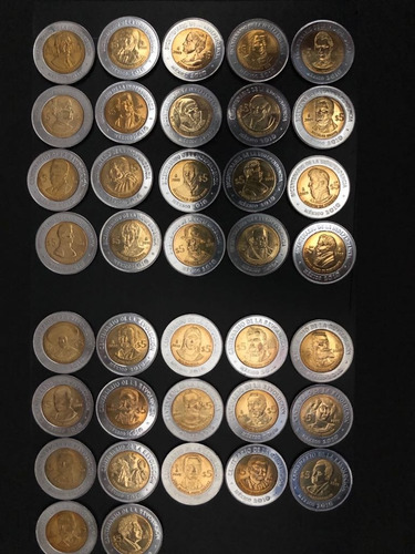 Coleccion Completa Monedas De 5 Pesos Ind Y Rev