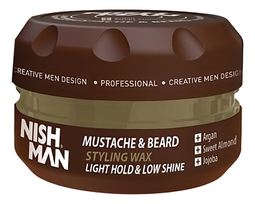 Cera Bálsamo Para Peinar Barba Y Bigote Argan Nishman 100ml