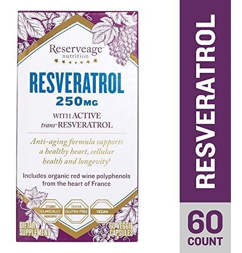 Resveratrol 250mg, Fórmula Celular Antienvejecimiento