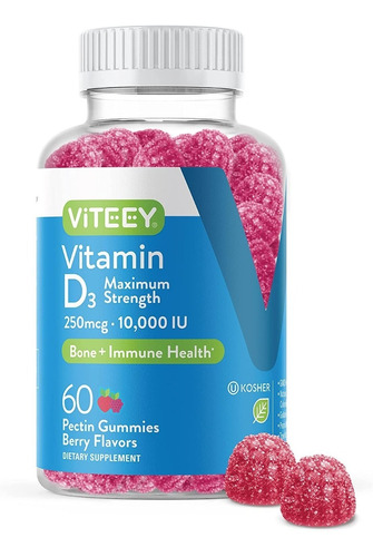 Vitamina D3 10000 Iu Viteey - Unidad a $2898