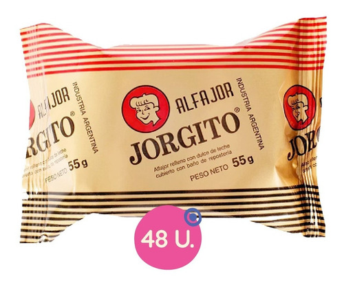 Alfajor Jorgito Chocolate 2 Cajas X 24u - Delipop