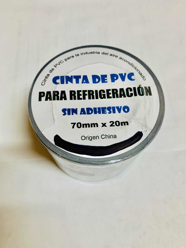 Cinta Pvc Sin Adhesivo Aire Acondicionado 70mm X 20mt