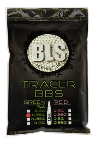 Bbs 6mm 0.25g Bls Tracers Verdes 1 Kg