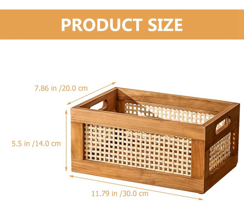 Cesta Decorativa N2 Para Almacenamiento De Libros, Cestas Te