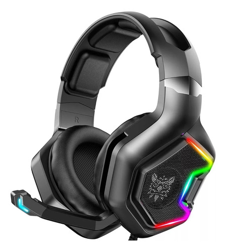 Auriculares Gamer K10 Negros Pro Luces Led Rgb Power