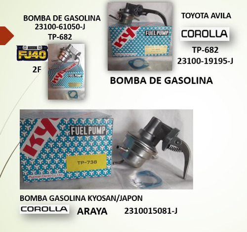 Bomba De Gasolina Corolla