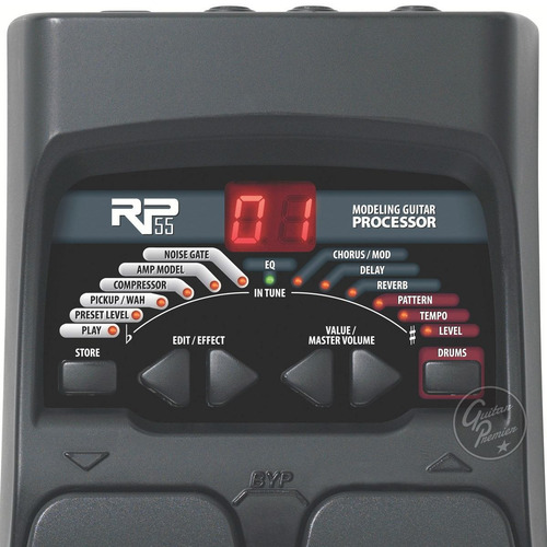 Pedalera Digitech Rp55 Multiefecto P/ Guitarra Gtia Oficial