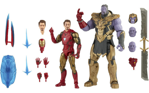 Marvel Hasbro Legends Iron Man Mark 85 Vs. Thanos 2-pack 