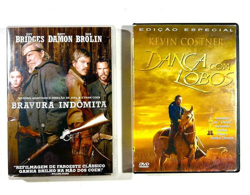 Dança Com Lobos + Bravura Indômita - 2 Dvd