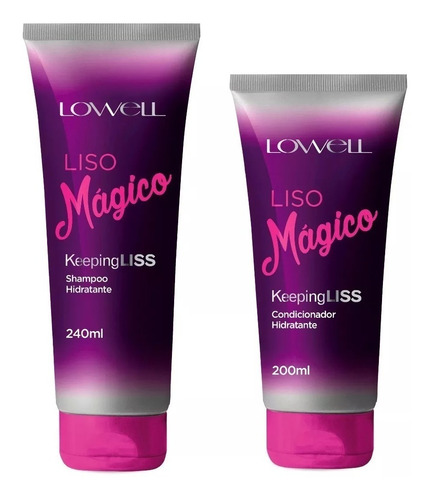 Liso Mágico Lowell Shampoo + Condicionador + Brinde!!!