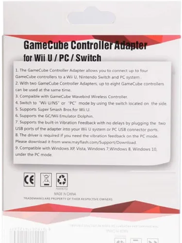 Adapatador De Controles Gamecube Para Wii U Pc Switch Xmp