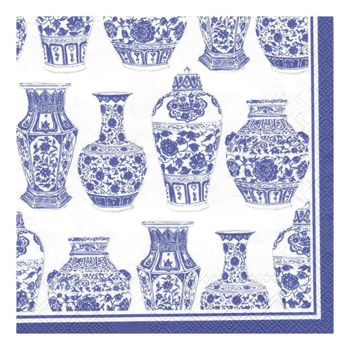 Imagen 4 de 5 de Servilletas Decoupage Set Azul Laura Craft