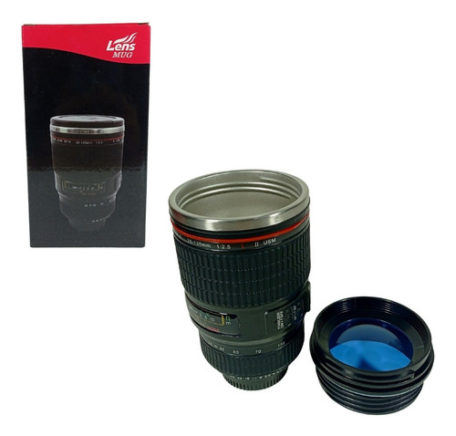 Caneca Copo Lente Câmera Máquina Dsl Fotográfica Porta Lápis