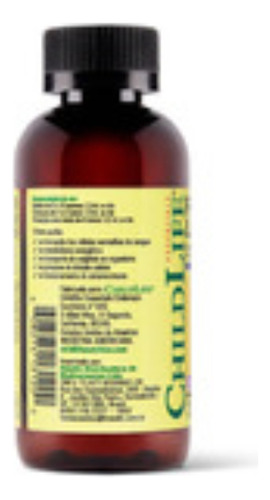 Complemento alimenticio infantil Childlife Liquid Iron, 118 ml, sabor a frutos rojos