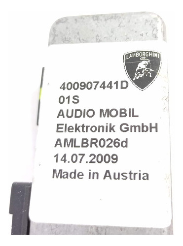 Módulo Controle Da Câmera Traseira Lamborghini Gallardo 04 (Usado)