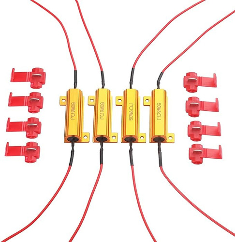 Par Resistencias De Carga 50w 6ohm, Elimina Parpadeo Y Error