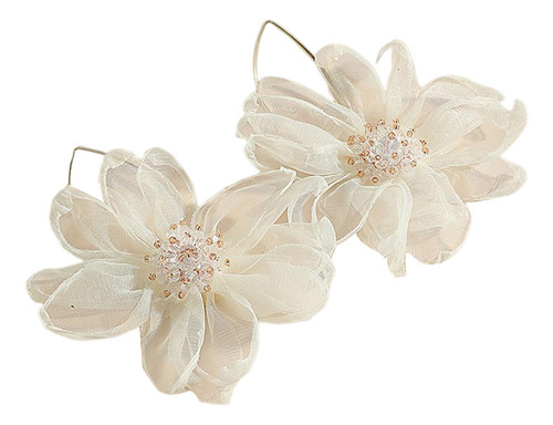 Ganchos Para Las Orejas Con Borlas Colgantes De Flores Para