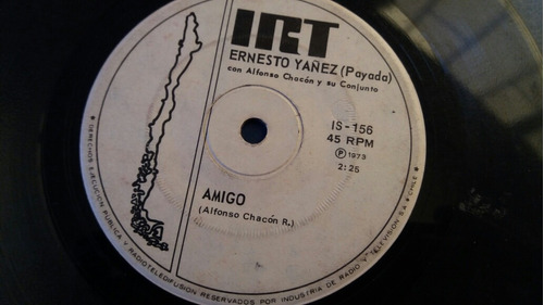 Vinilo Single De Ernesto Yanez Amor De Espino(o-70