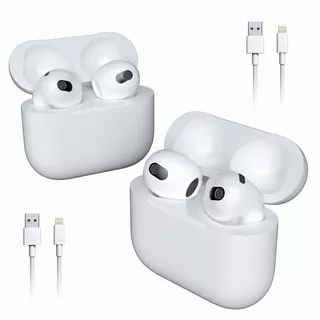 2 Pcs Audífonos Bluetooth Compatible iPhone Xiaomi Android