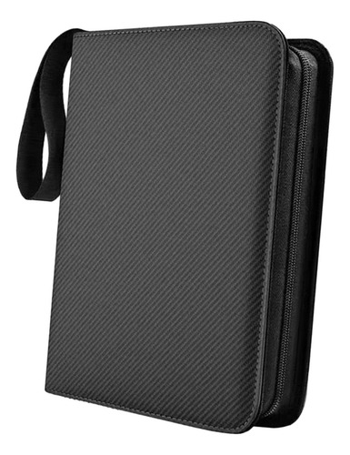 Carpeta De 9 Bolsillos Para Tarjetas, Contenedor Negro B