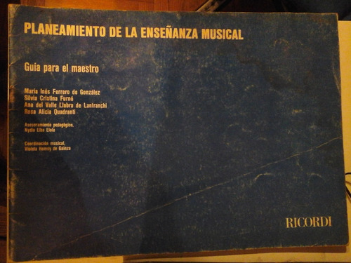 * Planeamiento De La Enseñanza Musical - Guia Maestro - L105