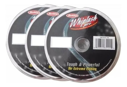 Multifilamento Berkley Whiplash Pro 0.28 Mm 60 Lb 28 Kg  