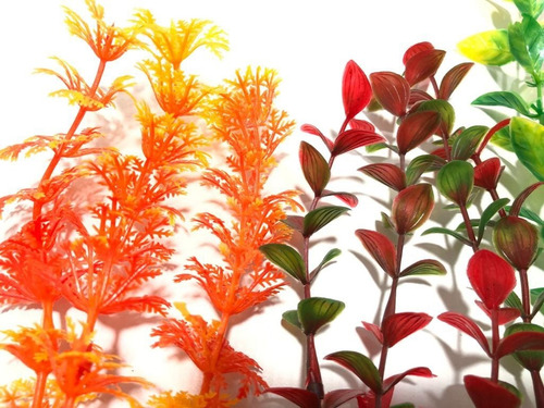 Imagem 6 de 6 de Planta Artificial Aquário Kit Nature Color 02 20cm 02 30cm