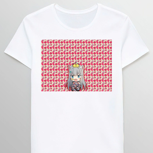 Remera Chibi Anime Cute Queen Flowers Patterns Flowsign 0321