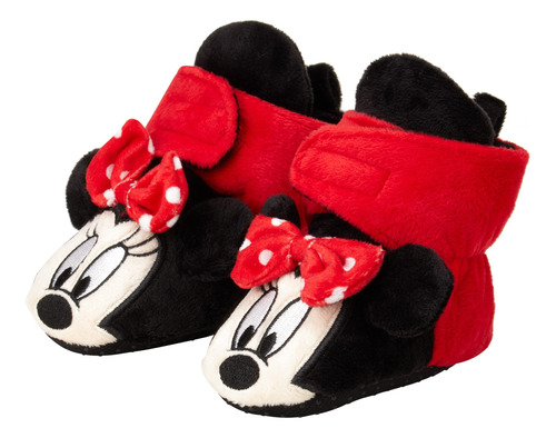 Botines Minnie Mouse Para Niña  Calcetines De Fo.