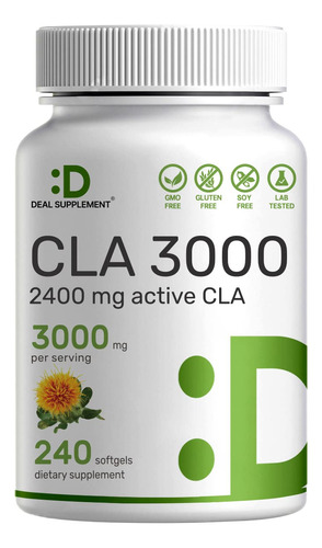 Ultra Strength Cla Mg | 240 Cápsulas Blandas, Ácido Linol.