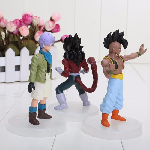 Kit 6 Action Figure Dragon Ball Gt Goku Uub Bulma Vegeta
