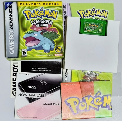 Pokemon Leaf Green Gba Game Fita Original Americano (Usado)