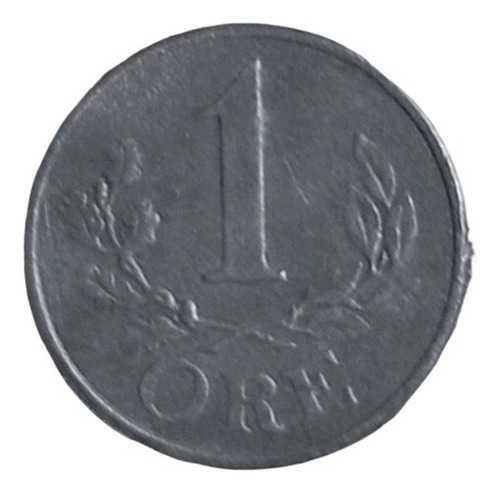  Moneda Dinamarca W W I I Ocupacion Alemana 1944 1 Ore