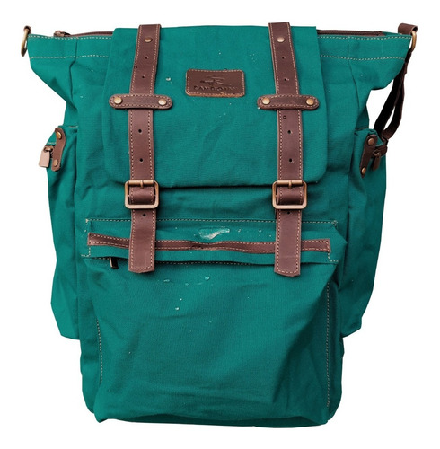Imagen 3 de 6 de Mochila Fontana Lona Algodón Impermeabilizada 25 L