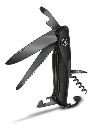 Imagen 4 de 6 de Navaja Ranger Grip 55 Onyx Negro 12 Funciones Victorinox