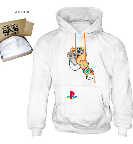 Imagen 9 de 10 de Buzo Hoodie Personalizable Saco Play Station Gamer Unisex