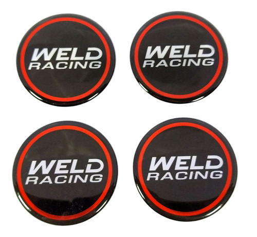 Kit Adesivo 4 Und Centro Roda Resinado Weld Racing Res65