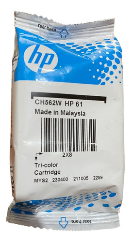 Original Hp Ink Cartucho Impresora Tinta 61 Tricolor Sc /1pz