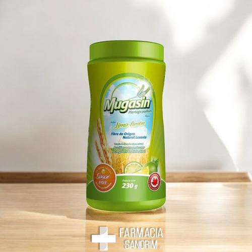 Mugasin Psyllium Plantago Sabor Lima-limón Sin Azucar 230 G