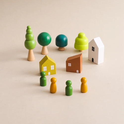 Juguetes Sensoriales Montessori, Bloques Apilables Forest Ho