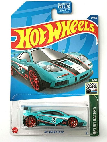 Diecast Hot Wheels Mclaren F1 Gtr, Retro Racers 3/10 [turqu.