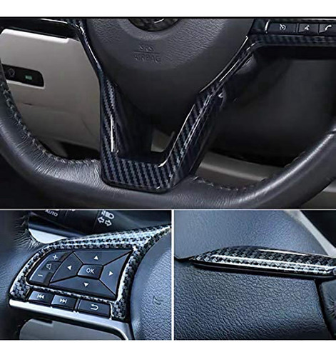 2 Fundas De Fibra De Carbono Para Decoración De Volante, Mol
