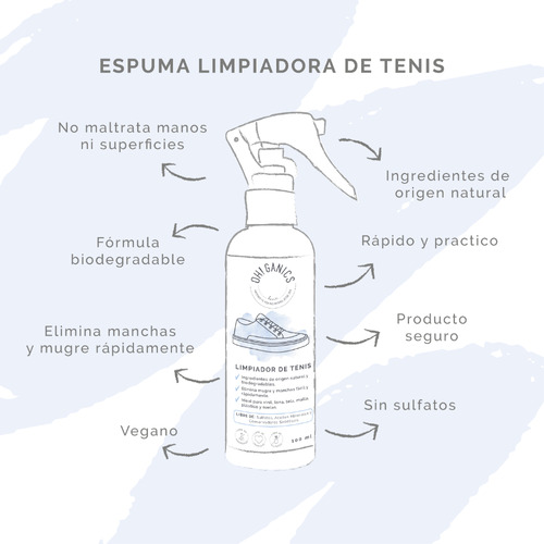 Ohganics Espuma Limpiadora De Tenis 100 Ml
