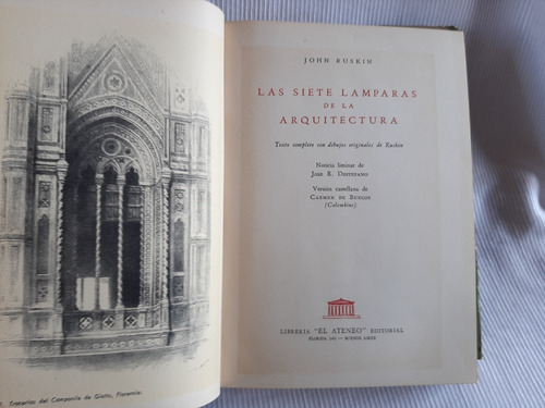Imagen 3 de 7 de Las Siete Lamparas De La Arquitectura John Ruskin El Ateneo