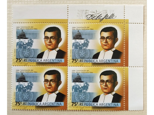 Canonización Hno. Héctor Valdiviezo Saez. 1999 Cuadro Mint